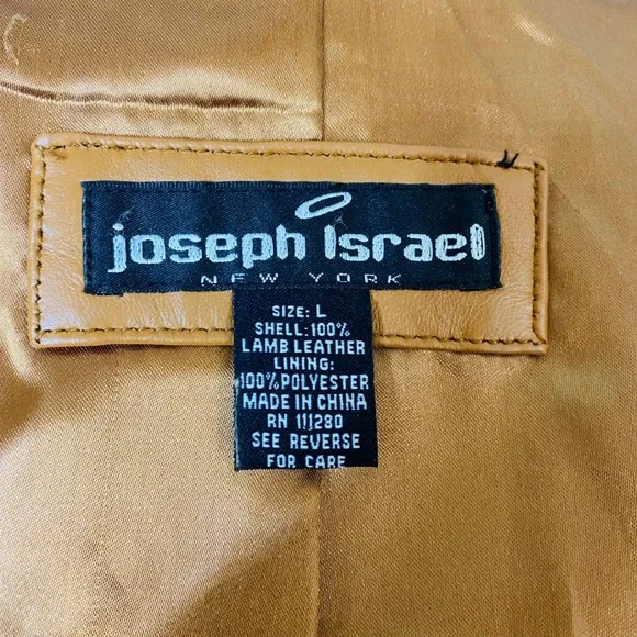 Joseph Israel New York Lamb Leather Western Fringe Jacket Women's Size L - Picture 8 of 10